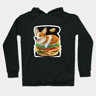 Corgi burger Hoodie